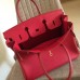 Hermes Red Clemence Birkin 30cm Handmade Bag