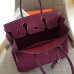 Hermes Ruby Clemence Birkin 30cm Handmade Bag