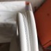 Hermes White Clemence Birkin 30cm Handmade Bag