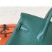 Hermes Malachite Clemence Birkin 25cm Handmade Bag