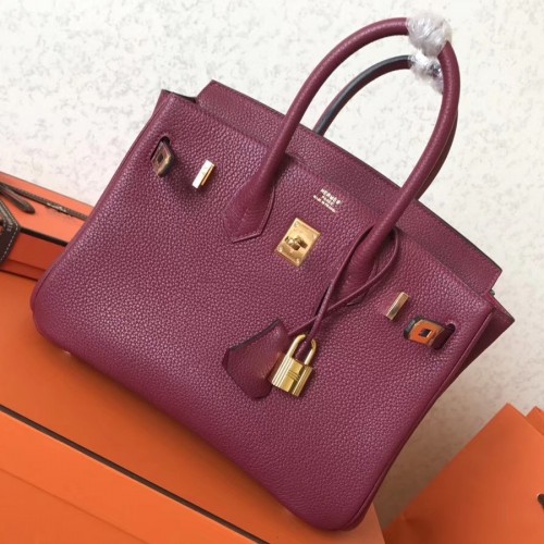 Hermès Birkin 30 Ruby Clemence Handbag