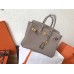 Hermes Tourterelle Clemence Birkin 25cm Handmade Bag