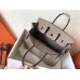 Hermes Tourterelle Clemence Birkin 25cm Handmade Bag