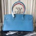 Hermes Blue JPG Birkin 42cm Shoulder Bag