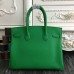 Hermes Birkin 30cm 35cm Bag In Bamboo Clemence Leather