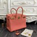 Hermes Birkin 30cm 35cm Bag In Crevette Clemence Leather