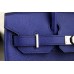 Hermes Birkin 30cm 35cm Bag In Electric Blue Clemence Leather