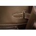 Hermes Birkin 30cm 35cm Bag In Etoupe Clemence Leather