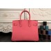 Hermes Birkin 30cm 35cm Bag In Rose Lipstick Clemence Leather