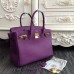 Hermes Birkin 30cm 35cm Bag In Purple Clemence Leather