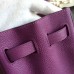 Hermes Birkin 30cm 35cm Bag In Purple Clemence Leather