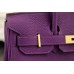 Hermes Birkin 30cm 35cm Bag In Purple Clemence Leather