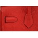 Hermes Birkin 30cm 35cm Bag In Red Clemence Leather