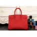 Hermes Birkin 30cm 35cm Bag In Red Clemence Leather