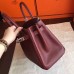 Hermes Bordeaux Epsom Birkin 30cm Handmade Bag