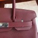 Hermes Bordeaux Epsom Birkin 30cm Handmade Bag