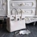 Hermes Birkin 30cm 35cm Bag In White Clemence Leather