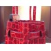 Hermes Birkin 30cm 35cm Bag In Red Crocodile Leather