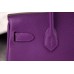 Hermes Birkin 30cm 35cm Bag In Purple Epsom Leather