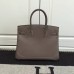 Hermes Birkin Ghillies 30cm In Etoupe Swift Leather