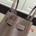 Hermes Birkin Ghillies 30cm In Etoupe Swift Leather