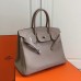 Hermes Birkin Ghillies 30cm In Grey Swift Leather