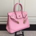 Hermes Birkin Ghillies 30cm In Pink Swift Leather