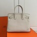 Hermes Birkin Ghillies 30cm In White Swift Leather