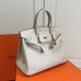 Hermes Birkin Ghillies 30cm In White Swift Leather