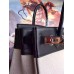 Hermes Canvas Birkin 30cm 35cm Bag With Black Leather