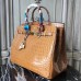 Hermes Birkin 30cm 35cm Bag In Camarel Crocodile Leather