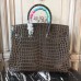 Hermes Birkin 30cm 35cm Bag In Cafe Crocodile Leather