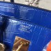 Hermes Birkin 30cm 35cm Bag In Blue Electric Crocodile Leather