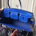 Hermes Birkin 30cm 35cm Bag In Blue Electric Crocodile Leather