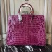 Hermes Birkin 30cm 35cm Bag In Fuchsia Crocodile Leather