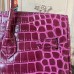 Hermes Birkin 30cm 35cm Bag In Fuchsia Crocodile Leather