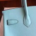 Hermes Blue Atoll Epsom Birkin 30cm Handmade Bag