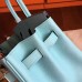 Hermes Blue Atoll Epsom Birkin 30cm Handmade Bag