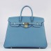 Hermes Birkin 30cm 35cm Bag In Blue Jean Togo Leather