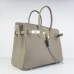 Hermes Birkin 30cm 35cm Bag In Grey Togo Leather