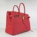 Hermes Birkin 30cm 35cm Bag In Red Togo Leather