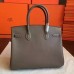 Hermes Etoupe Epsom Birkin 30cm Handmade Bag