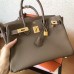 Hermes Etoupe Epsom Birkin 30cm Handmade Bag