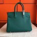 Hermes Malachite Epsom Birkin 30cm Handmade Bag