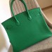 Hermes Bamboo Clemence Birkin 30cm Handmade Bag