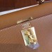 Hermes Gold Epsom Birkin 30cm Handmade Bag