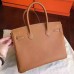 Hermes Gold Epsom Birkin 30cm Handmade Bag