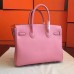 Hermes Pink Epsom Birkin 30cm Handmade Bag