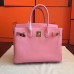 Hermes Pink Epsom Birkin 30cm Handmade Bag