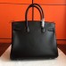 Hermes So Black Box Birkin 30cm Handmade Bag